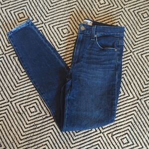 PAIGE Women's Dark Blue Skinny Jeans